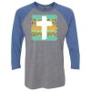 Unisex Triblend Three-Quarter Raglan T-Shirt Thumbnail