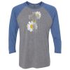 Unisex Triblend Three-Quarter Raglan T-Shirt Thumbnail