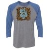 Unisex Triblend Three-Quarter Raglan T-Shirt Thumbnail