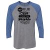 Unisex Triblend Three-Quarter Raglan T-Shirt Thumbnail