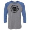 Unisex Triblend Three-Quarter Raglan T-Shirt Thumbnail