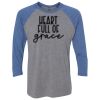 Unisex Triblend Three-Quarter Raglan T-Shirt Thumbnail