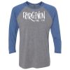 Unisex Triblend Three-Quarter Raglan T-Shirt Thumbnail