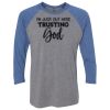 Unisex Triblend Three-Quarter Raglan T-Shirt Thumbnail