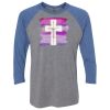 Unisex Triblend Three-Quarter Raglan T-Shirt Thumbnail