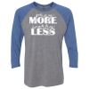 Unisex Triblend Three-Quarter Raglan T-Shirt Thumbnail