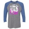 Unisex Triblend Three-Quarter Raglan T-Shirt Thumbnail