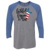 Unisex Triblend Three-Quarter Raglan T-Shirt Thumbnail