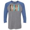 Unisex Triblend Three-Quarter Raglan T-Shirt Thumbnail