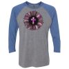 Unisex Triblend Three-Quarter Raglan T-Shirt Thumbnail