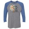 Unisex Triblend Three-Quarter Raglan T-Shirt Thumbnail