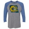 Unisex Triblend Three-Quarter Raglan T-Shirt Thumbnail