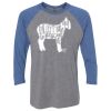 Unisex Triblend Three-Quarter Raglan T-Shirt Thumbnail