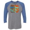 Unisex Triblend Three-Quarter Raglan T-Shirt Thumbnail