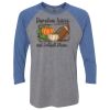 Unisex Triblend Three-Quarter Raglan T-Shirt Thumbnail