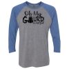 Unisex Triblend Three-Quarter Raglan T-Shirt Thumbnail