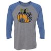 Unisex Triblend Three-Quarter Raglan T-Shirt Thumbnail