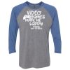 Unisex Triblend Three-Quarter Raglan T-Shirt Thumbnail