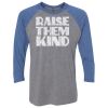 Unisex Triblend Three-Quarter Raglan T-Shirt Thumbnail