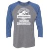 Unisex Triblend Three-Quarter Raglan T-Shirt Thumbnail