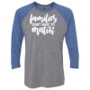 Unisex Triblend Three-Quarter Raglan T-Shirt Thumbnail