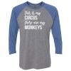 Unisex Triblend Three-Quarter Raglan T-Shirt Thumbnail