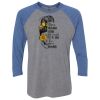 Unisex Triblend Three-Quarter Raglan T-Shirt Thumbnail