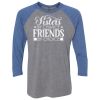 Unisex Triblend Three-Quarter Raglan T-Shirt Thumbnail