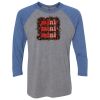 Unisex Triblend Three-Quarter Raglan T-Shirt Thumbnail