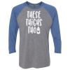 Unisex Triblend Three-Quarter Raglan T-Shirt Thumbnail