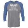 Unisex Triblend Three-Quarter Raglan T-Shirt Thumbnail