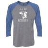 Unisex Triblend Three-Quarter Raglan T-Shirt Thumbnail