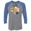 Unisex Triblend Three-Quarter Raglan T-Shirt Thumbnail