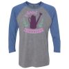 Unisex Triblend Three-Quarter Raglan T-Shirt Thumbnail