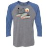 Unisex Triblend Three-Quarter Raglan T-Shirt Thumbnail