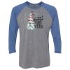 Unisex Triblend Three-Quarter Raglan T-Shirt Thumbnail