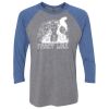 Unisex Triblend Three-Quarter Raglan T-Shirt Thumbnail