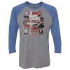 Unisex Triblend Three-Quarter Raglan T-Shirt Thumbnail