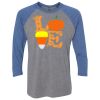 Unisex Triblend Three-Quarter Raglan T-Shirt Thumbnail