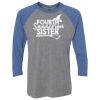 Unisex Triblend Three-Quarter Raglan T-Shirt Thumbnail