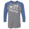 Unisex Triblend Three-Quarter Raglan T-Shirt Thumbnail