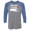 Unisex Triblend Three-Quarter Raglan T-Shirt Thumbnail