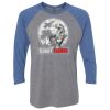 Unisex Triblend Three-Quarter Raglan T-Shirt Thumbnail