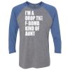 Unisex Triblend Three-Quarter Raglan T-Shirt Thumbnail