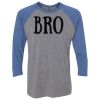 Unisex Triblend Three-Quarter Raglan T-Shirt Thumbnail