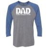 Unisex Triblend Three-Quarter Raglan T-Shirt Thumbnail