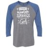 Unisex Triblend Three-Quarter Raglan T-Shirt Thumbnail