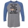 Unisex Triblend Three-Quarter Raglan T-Shirt Thumbnail