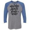 Unisex Triblend Three-Quarter Raglan T-Shirt Thumbnail