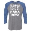 Unisex Triblend Three-Quarter Raglan T-Shirt Thumbnail